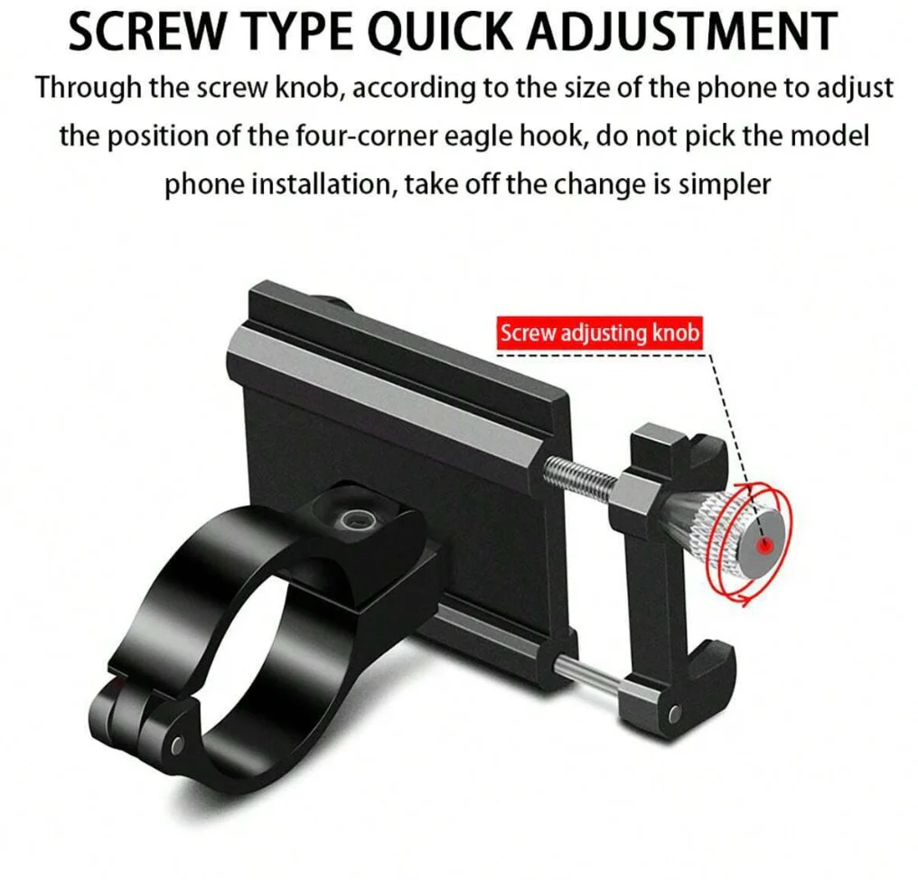 Aluminum Phone Holder Mount for 3.5-6.2 inch Phones - Image 5