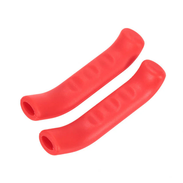 Brake Handle Silicone Sleeve Anti-Slip Brake Lever Protector Cover - RED - Image 4
