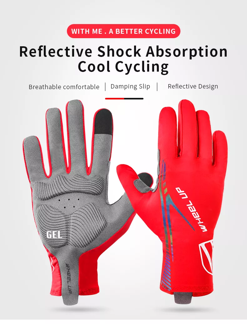 Lycra Full Fingerprint Riding Gloves Outdoor With Touch Screen - Solar Scooters - Image 5
