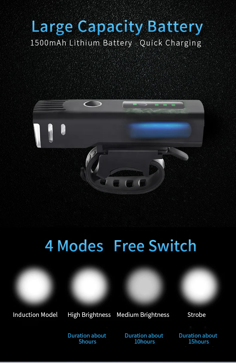 Light Smart Sensor Anti-glare With 250 Lumens And USB Rechargeable - Solar Scooters - Image 6