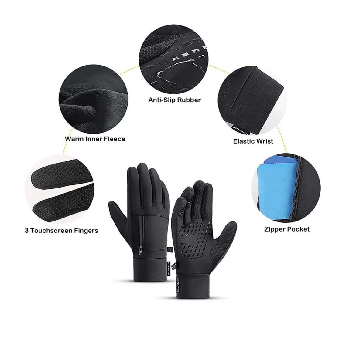 Full Fingerprint Riding Gloves Outdoor With Touch Screen - Solar Scooters - Image 6