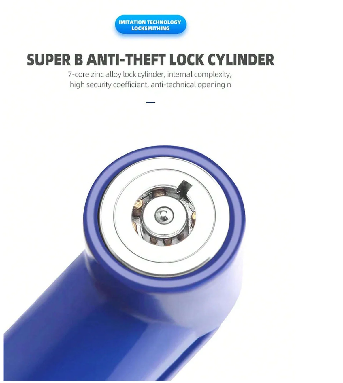 Heavy Duty Alloy Steel Scooter Disc Lock Red - Solar Scooters - Image 5