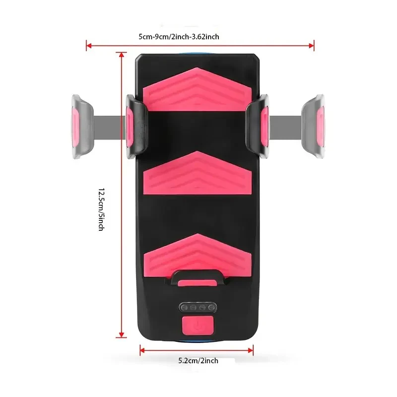 Multi Use Phone Holder - Phone Charger, Light and Horn - Image 3