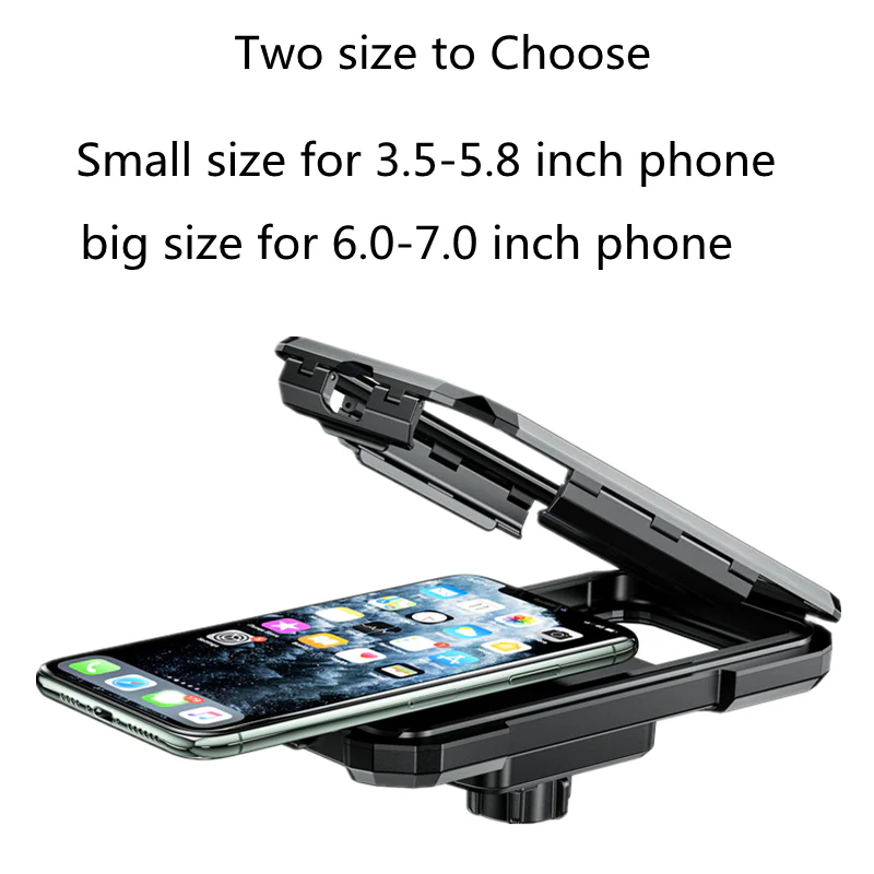 Universal 360° Rotation Waterproof Handlebar Phone Holder - SMALL - Image 2